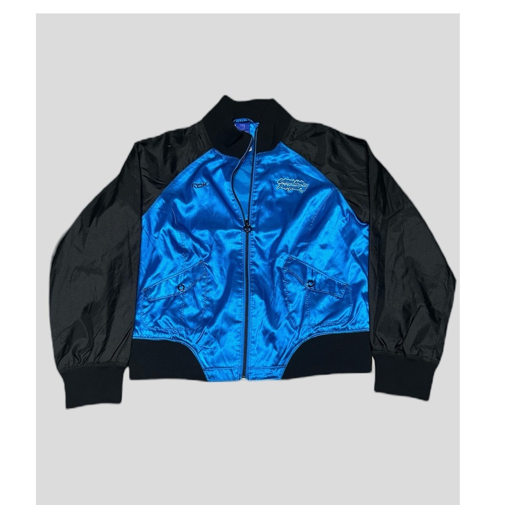 Vintage Reebok NFL Carolina Panthers Women's XL Blue Black Jacket XL
